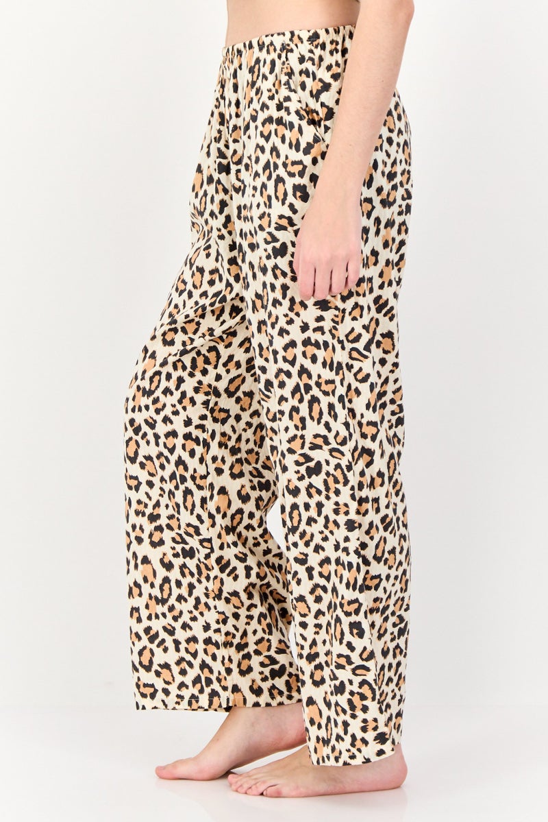 Aerie Women Regular Fit Animal Print Lounge Pants, Multicolor - Image 2